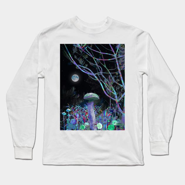 Night Trip Long Sleeve T-Shirt by Cajuca